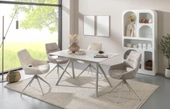 Esstisch Antony 140 x 90 cm Weiß