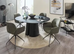 Mobitec Esstisch Blossom T0100 160 x 135 cm Schwarz