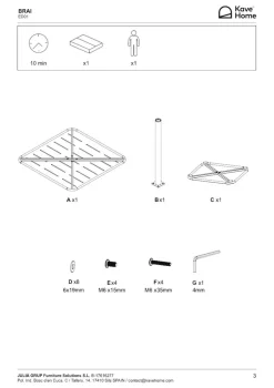 Kave Home Esstisch Brai