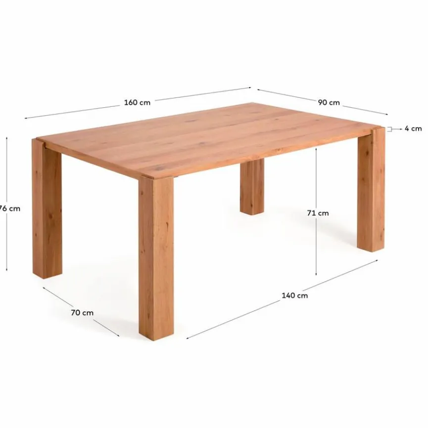Kave Home Esstisch Deyanira 160 x 90 cm Eiche