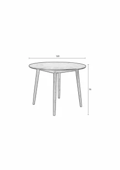 White Label Esstisch Fabio Ø 120 cm