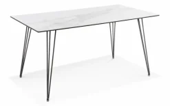 Hot Esstisch Leros 160 x 85 cm Weiß