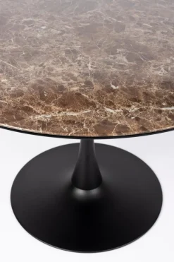 Clearance White Label Esstisch Maru Ø 110 cm Braun