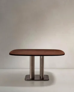 Discount Kave Home Esstisch Melvar 121 x 121 cm Walnuss