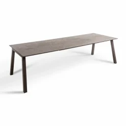 New Esstisch mit Auszug Alcudia 220 x 100 cm Braun