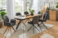 Clearance CASEDO Esstisch mit Auszug Badalona 180/240 x 100 cm Eiche