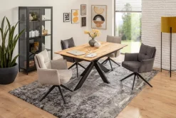 Esstisch mit Auszug Ballina 160/245 x 90 cm Wildeiche