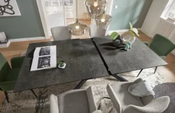 Discount set one by Musterring Esstisch mit Auszug Baltimore 200/250 x 100 cm Schwarz