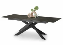 Discount set one by Musterring Esstisch mit Auszug Baltimore 200/250 x 100 cm Schwarz