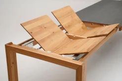 New Boegner Esstisch mit Auszug Blaubach 180/280 x 90 cm Wildeiche