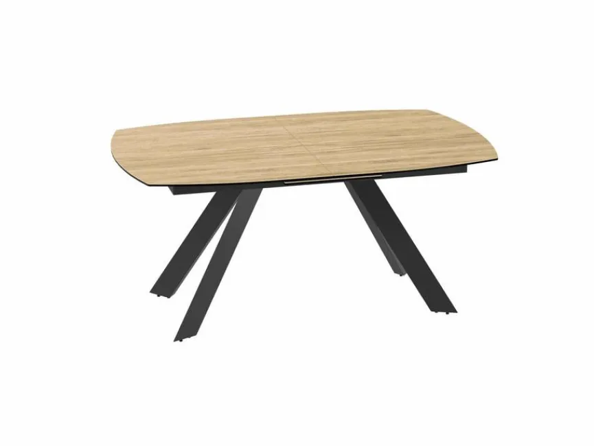 Clearance Akante Esstisch mit Auszug California 160/200 x 100 cm Eiche hell