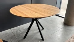 Best G+K Esstisch mit Auszug Charleston Ø 120/170 cm Wildeiche