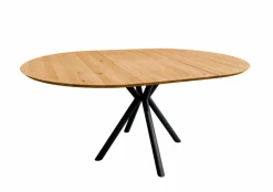 Best G+K Esstisch mit Auszug Charleston Ø 120/170 cm Wildeiche