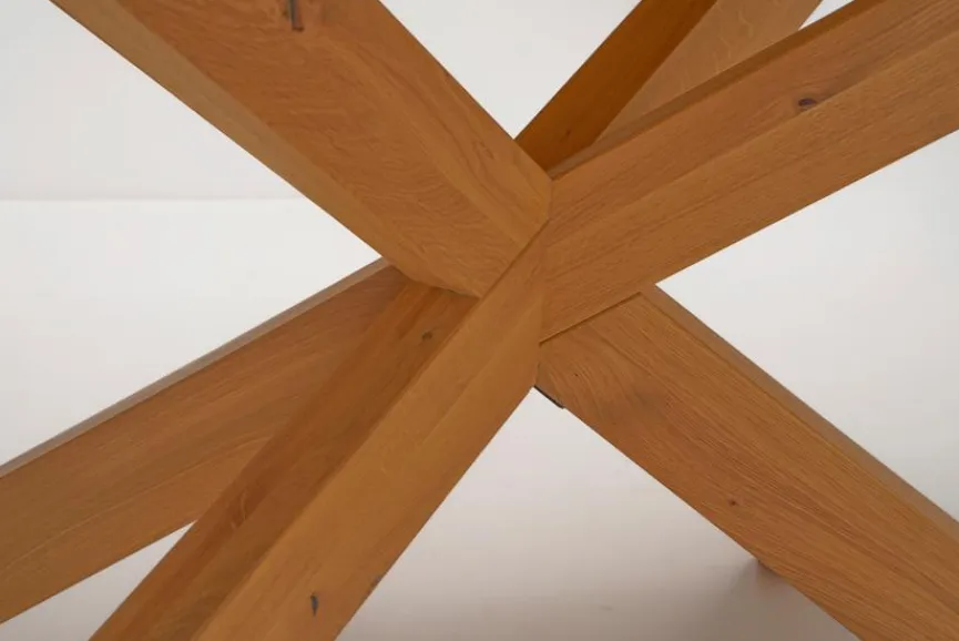 Hot Boegner Esstisch mit Auszug Frankfurt 200 x 100 cm Wildeiche Bianco