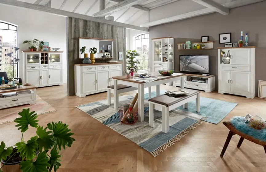 Innostyle Esstisch mit Auszug Jasmin 160 x 90 cm