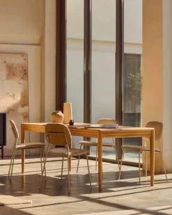 Discount Kave Home Esstisch mit Auszug Lenon 200/ 280 x 90 cm Natur