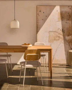 Discount Kave Home Esstisch mit Auszug Lenon 200/ 280 x 90 cm Natur