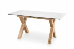 New set one by Musterring Esstisch mit Auszug New Atlanta 170/220 x 90 cm Ice