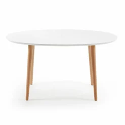 Hot Kave Home Esstisch mit Auszug Oakland 140/220 x 90 cm Weiß / Matt
