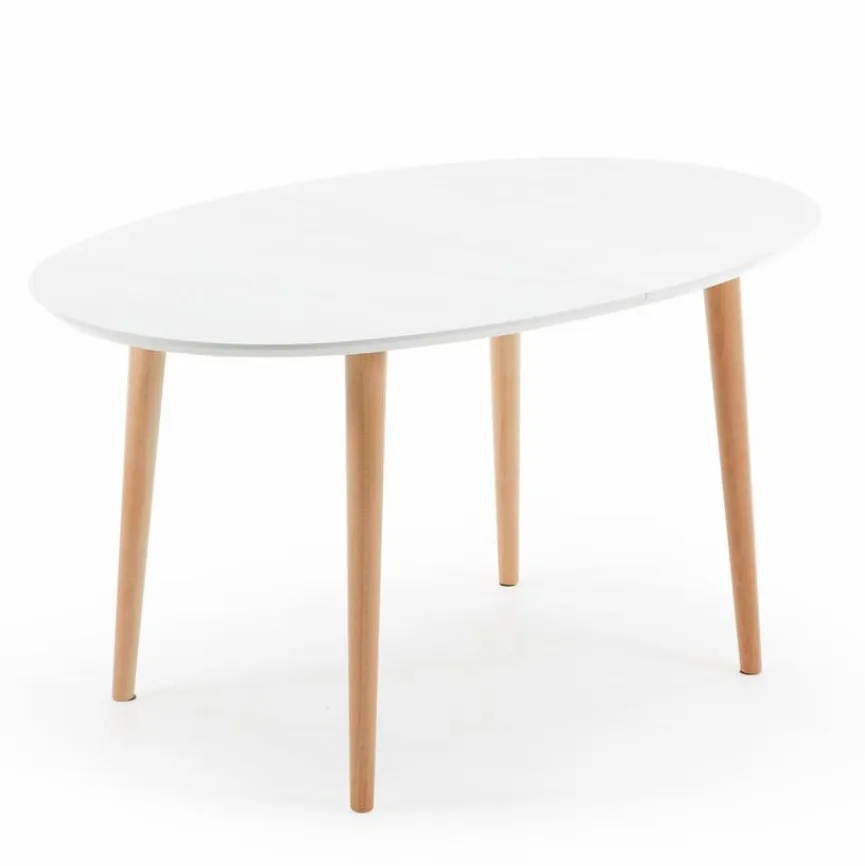 Hot Kave Home Esstisch mit Auszug Oakland 140/220 x 90 cm Weiß / Matt