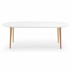 Hot Kave Home Esstisch mit Auszug Oakland 140/220 x 90 cm Weiß / Matt