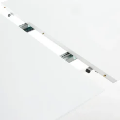 Best Kave Home Esstisch mit Auszug Oakland 120/200 x 90 cm Weiß / Matt