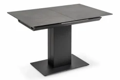 Clearance Esstisch mit Auszug Olinda 120/160 x 80 cm Anthrazit