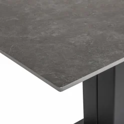 Clearance Esstisch mit Auszug Olinda 120/160 x 80 cm Anthrazit