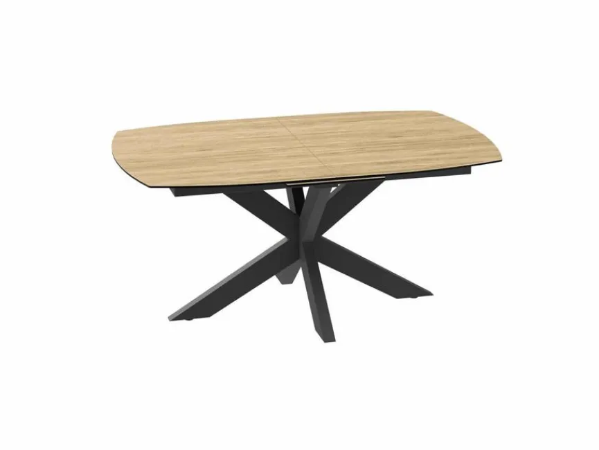 Online Akante Esstisch mit Auszug Phoenix 160/200 x 100 cm Eiche hell