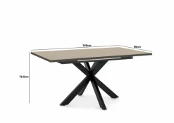 set one by Musterring Esstisch mit Auszug Reno 160/210 x 90 cm