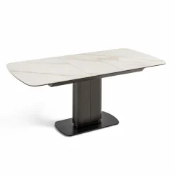 New Esstisch mit Auszug Rubi 140/180 x 90 cm Weiß