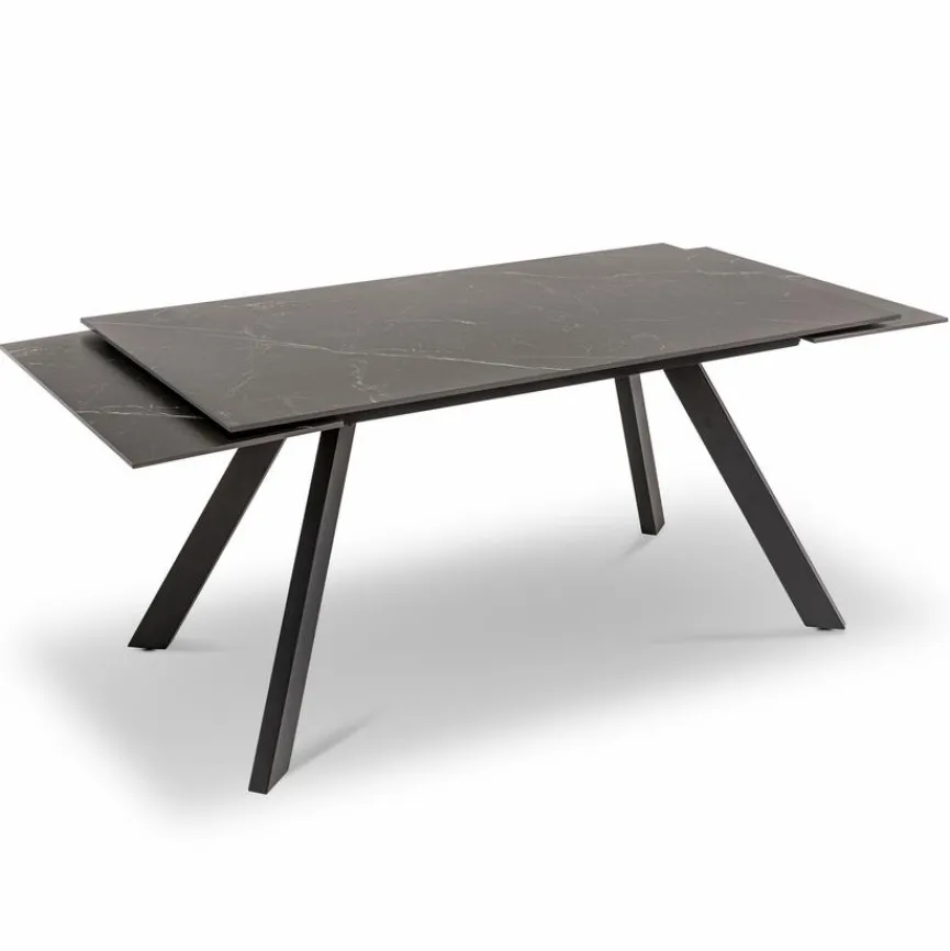 Outlet Esstisch mit Auszug Santos 160/240 x 90 cm Anthrazit