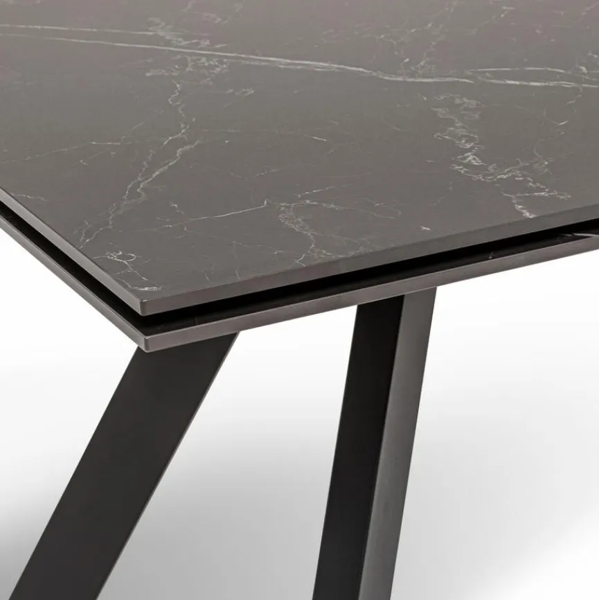 Outlet Esstisch mit Auszug Santos 160/240 x 90 cm Anthrazit