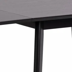 Clearance Actona Esstisch mit Klappen Roxby 80/120 x 80 cm Schwarz
