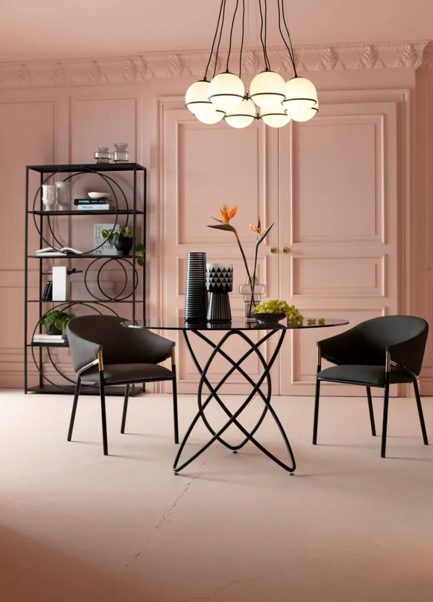 KARE DESIGN Esstisch Molekular 85673 Ø 120 cm Schwarz