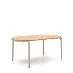 Discount Kave Home Esstisch Montuiri Ø 90/ 170 cm Eiche