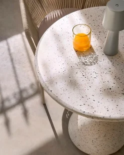 Best Kave Home Esstisch Saura Ø 70 cm Weiß