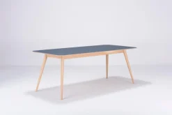 New GAZZDA Esstisch Stafa 200 x 90 cm Blau