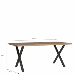 Hot FORTE Esstisch Tables 180 x 90 cm Eiche Artisan