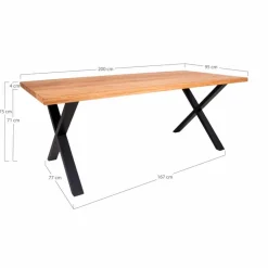 New Esstisch Toulon 200 x 95 cm Natur