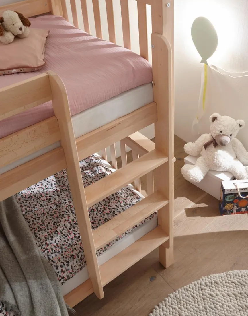 Etagenbett Pino 90 x 200 cm Natur