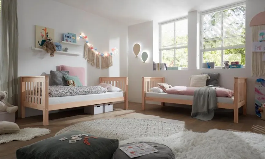 Etagenbett Pino 90 x 200 cm Natur