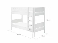 Best Flexa Etagenbett White 90 x 200 cm Weiß