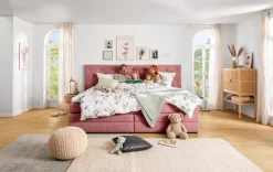 Clearance Ergodream Familienbett Lund 240 x 200 cm Merlot
