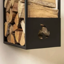 Online Spinder Design Feuerholzsammler Lumber Schwarz