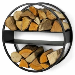 Outlet Spinder Design Feuerholzsammler Timber Schwarz