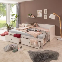 New Inter Link Funktionsbett Polina 90/180x200 cm Weiß