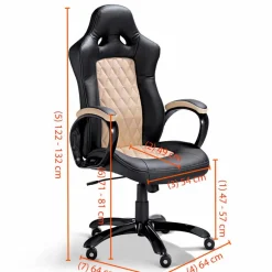 BOOOM Gamingstuhl Le Mans Creme