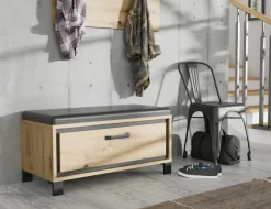 Clearance FORTE Garderobenbank Farida Artisan-Eiche