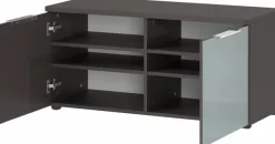 Outlet Germania Garderobenbank Genova Silbergrau